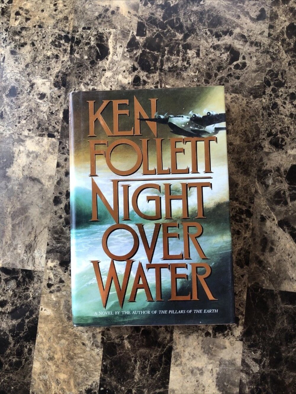 Night Over Water Ken Follett Hardcover Book 1991 First Edition Dust Jacket